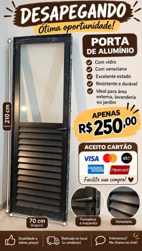 Porta de aluminio