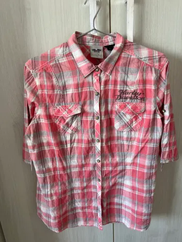 Camisa da harley Davidson com botões de pedra brilhante !