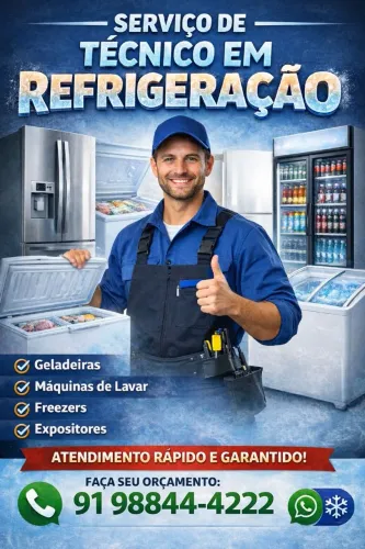 Conserto de Geladeira, Freezer, Máquina de Lavar e Expositor