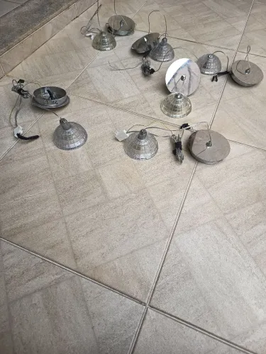 Luminária cúpula de vidro