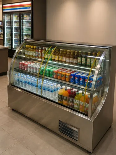 Balcão expositor refrigerado inox