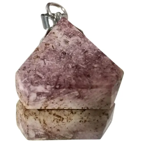 Pingente Pedra Natural Triangular