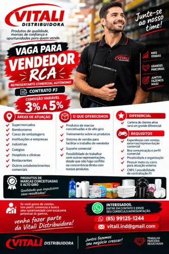 Vendedor Rca Vitali Distribuidora