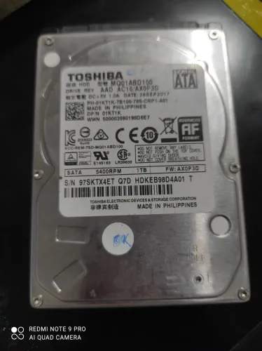 HD 1TB TOSHIBA SOMENTE EM SÃO LUÍS