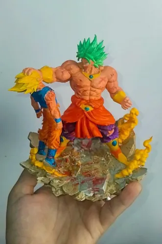 Action figure dragon ball broly e goku