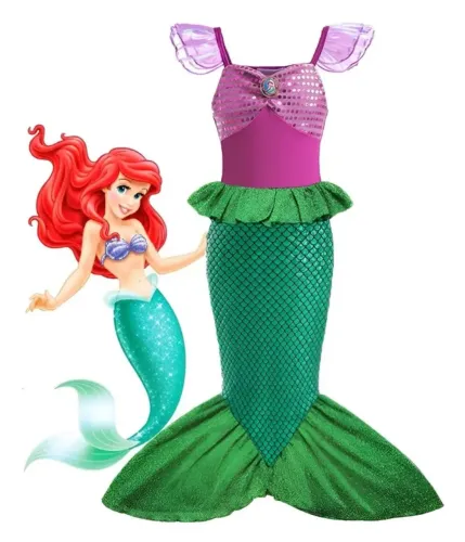 Fantasia de Sereia Infantil Tam 4