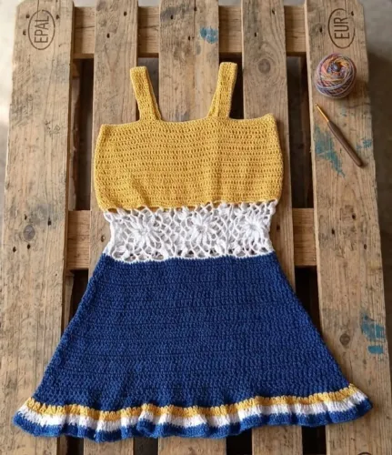 Vestido crochê 