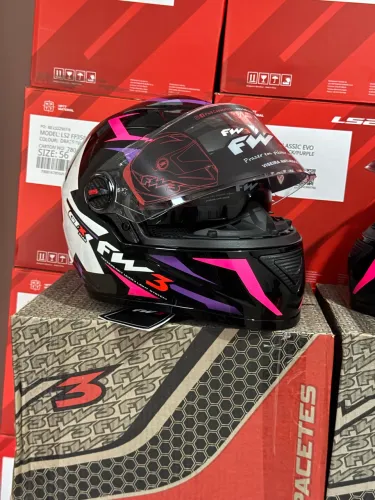 Capacete Fw3 lilás - tamanho 58