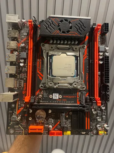 Placa mãe + Processador + Air cooler
