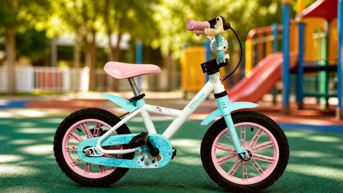 Bicicleta Infantil BTwin Aro 12 com Rodinhas e Freio a Disco