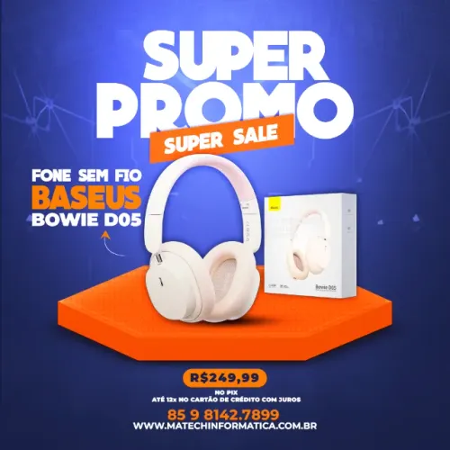 Fone de Ouvido Baseus Bowie D05 - Bluetooth