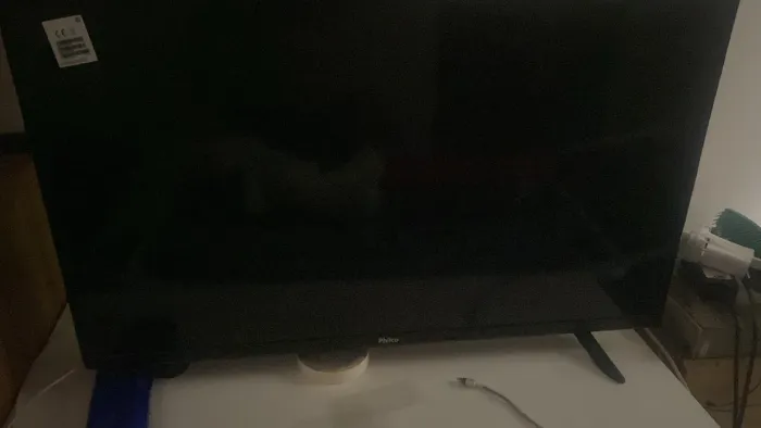Tv ela n é smart e ela caiu e queimou a tela da Tv