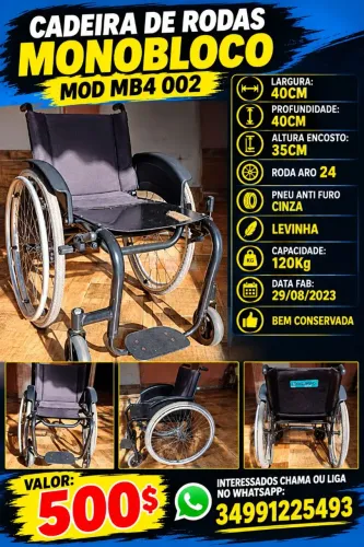 Vendo Cadeira de Rodas