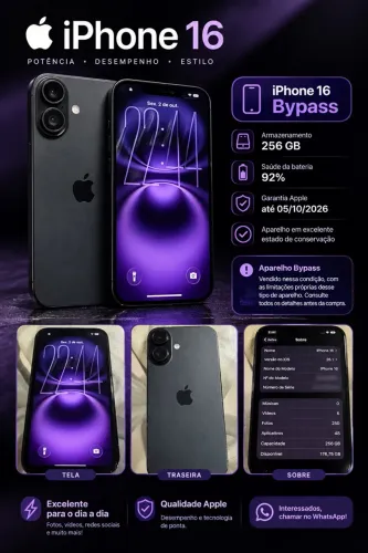 iPhone 16 - 256 GB OPORTUNIDADE!