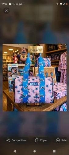 Mala de mão Stich