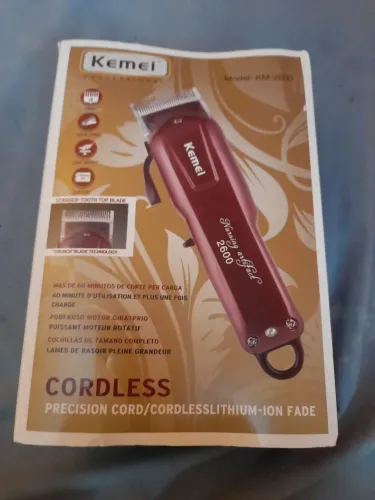 Máquina de cortar cabelo kemei original 