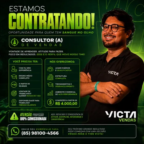 VAGA - CORRETOR DE IMÓVEIS (iniciante ou experiente