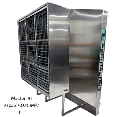 Climatizador Ecomaster 70 - 70.000m³ ideal para comércio, galpão ou indústria. Potência e