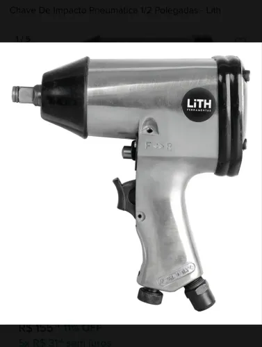 Chave De Impacto Pneumática 1/2 Polegadas - Lith
