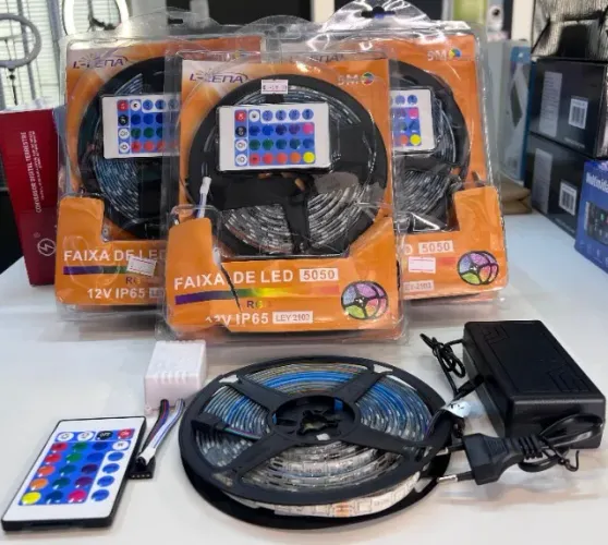Fita LED RGB 5 Metros com Controle por R$ 59,90!
