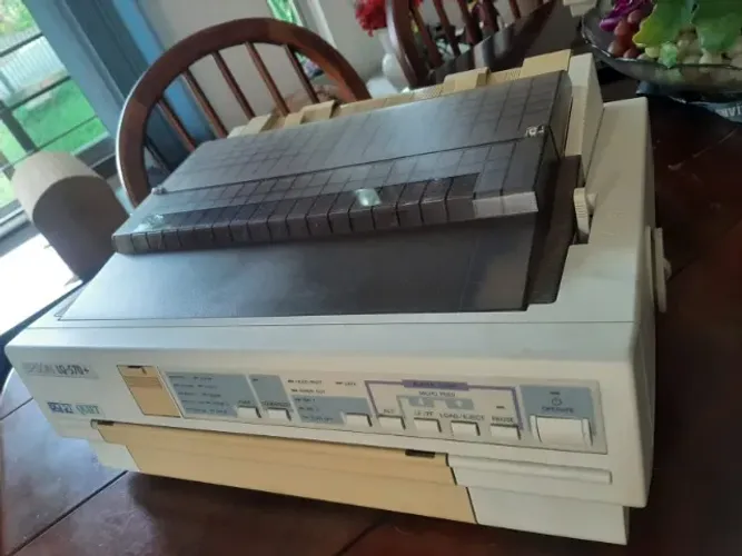 Relíquia: Impressora Epson LQ-570+ Completa (Item de Colecionador / Funcional)