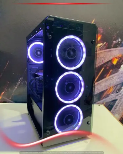PC Gamer Ryzen 5 2600, 16GB RAM, SSD 240GB+HD 1TB, GTX 1060 3GB, Gabinete, Fonte 550W