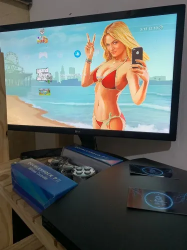 PLAYSTATION 3!  SLIM, COM GARANTIA (ACEITO TROCAS) 