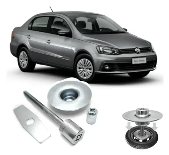 Kit Trava Antifurto Estepe Volkswagen Voyage_Aceito Cartão