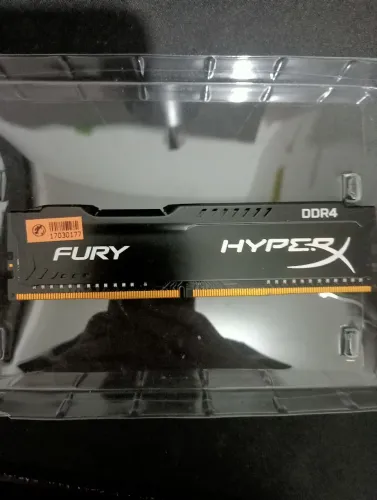 memória RAM Kingston HyperX Fury DDR4 preto 4 gb