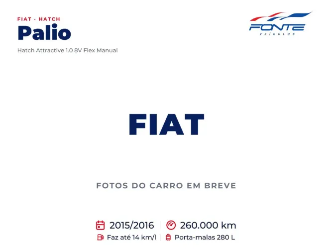 Fiat Palio Attractive 1.0 EVO Fire Flex 8V 5P 2016