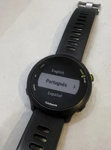 Garmin Forerunner 55 Preto - Relógio Smartwatch GPS Corrida