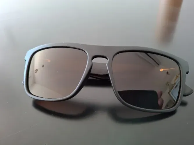 Óculos de Sol Marca GM Proteção uv400 Hastes de bambu Lente marrom