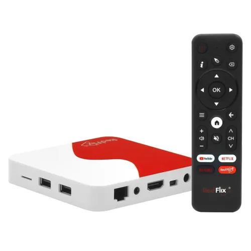 RECEPTOR REDFLIX VERMELHO+ 2/16GB