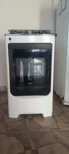 Fogão Consul 4 Bocas CFO4NAB com Mesa de Inox, Acendimento Automático