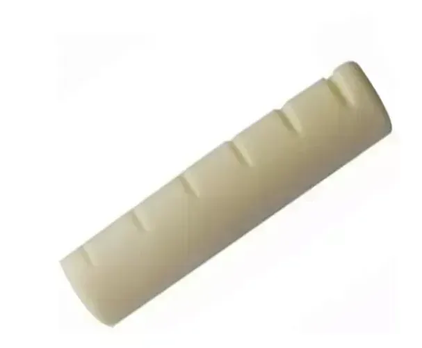 Pestana Nut Em Plástico De Violão Aço Folk Jumbo Cor Creme