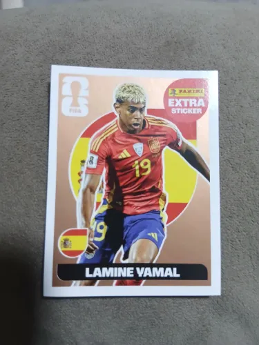 Figurinha lâmina yamal ouro 