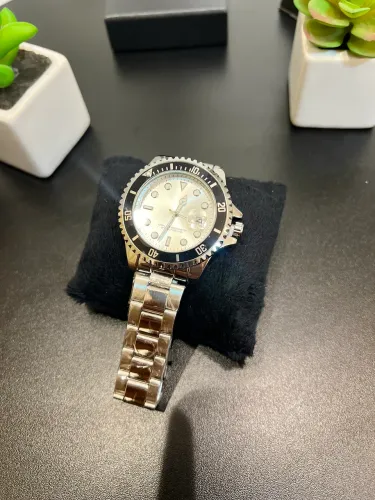 Relógio Masculino Zhowe em Aço Inox Mostrador Branco