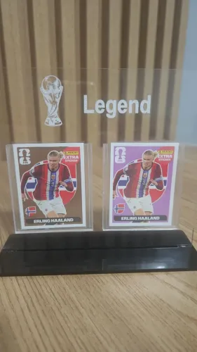 Figurinhas legends 2026 Haaland Bordõ e bronze.