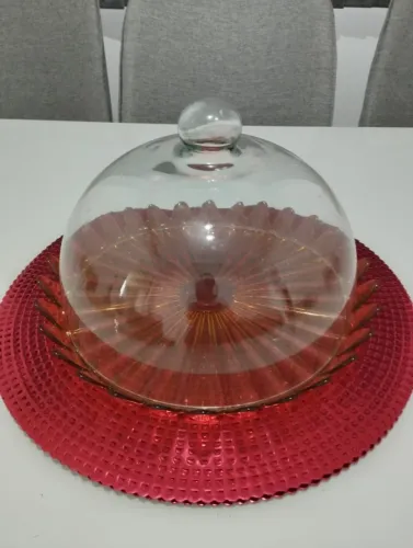 Boleira de vidro 30cm