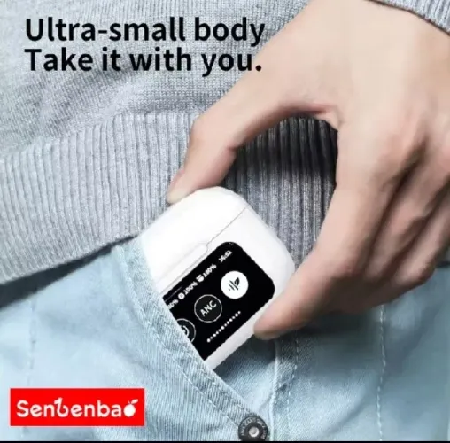 Fones de ouvido Senbenbao A9 Pro sem fio, Bluetooth 5.4, com cancelamento de ruído