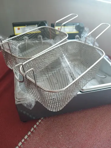 FRITADEIRA ELETRICA CUBA DUPLA 3,5L cada