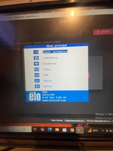 Monitor touch Elo LCD