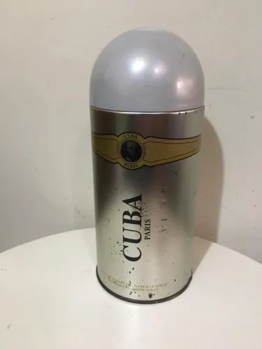Lata decorativa perfume Cuba 10 cm de diâmetro 