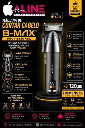MAQUINA DE ACABAMENTO B-MAX BM-C019