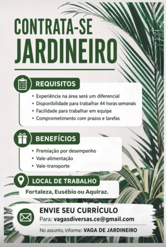 Vagas para jardineiros