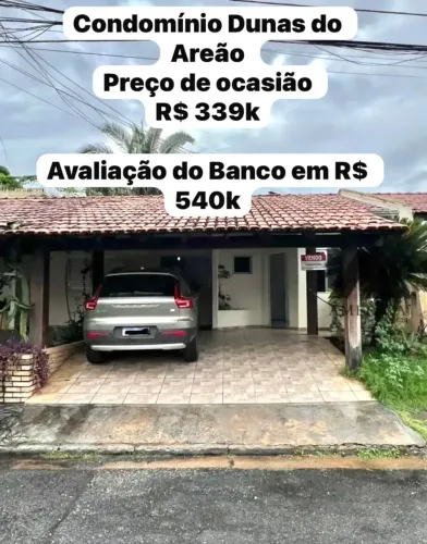 Casa com 3 quartos à venda, Areão - 118m - atrás do Colégio Master, Condomínio Dunas do Ar