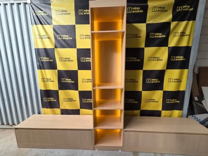 Estante expositora com LED - Faça seu projeto 
