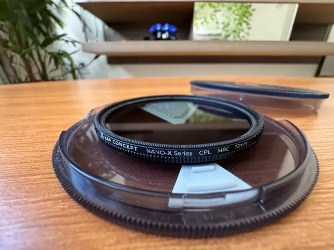 MELHORE SUAS FOTOS!! Filtro K&F CPL Nano-X Series 72mm