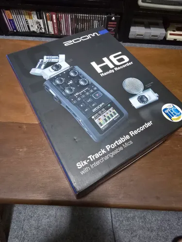 Microfone Zoom H6 gravador