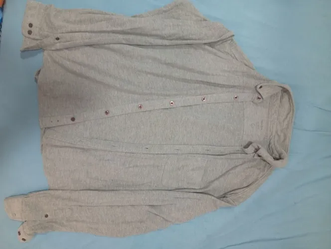 Camisa manga longa natural basix